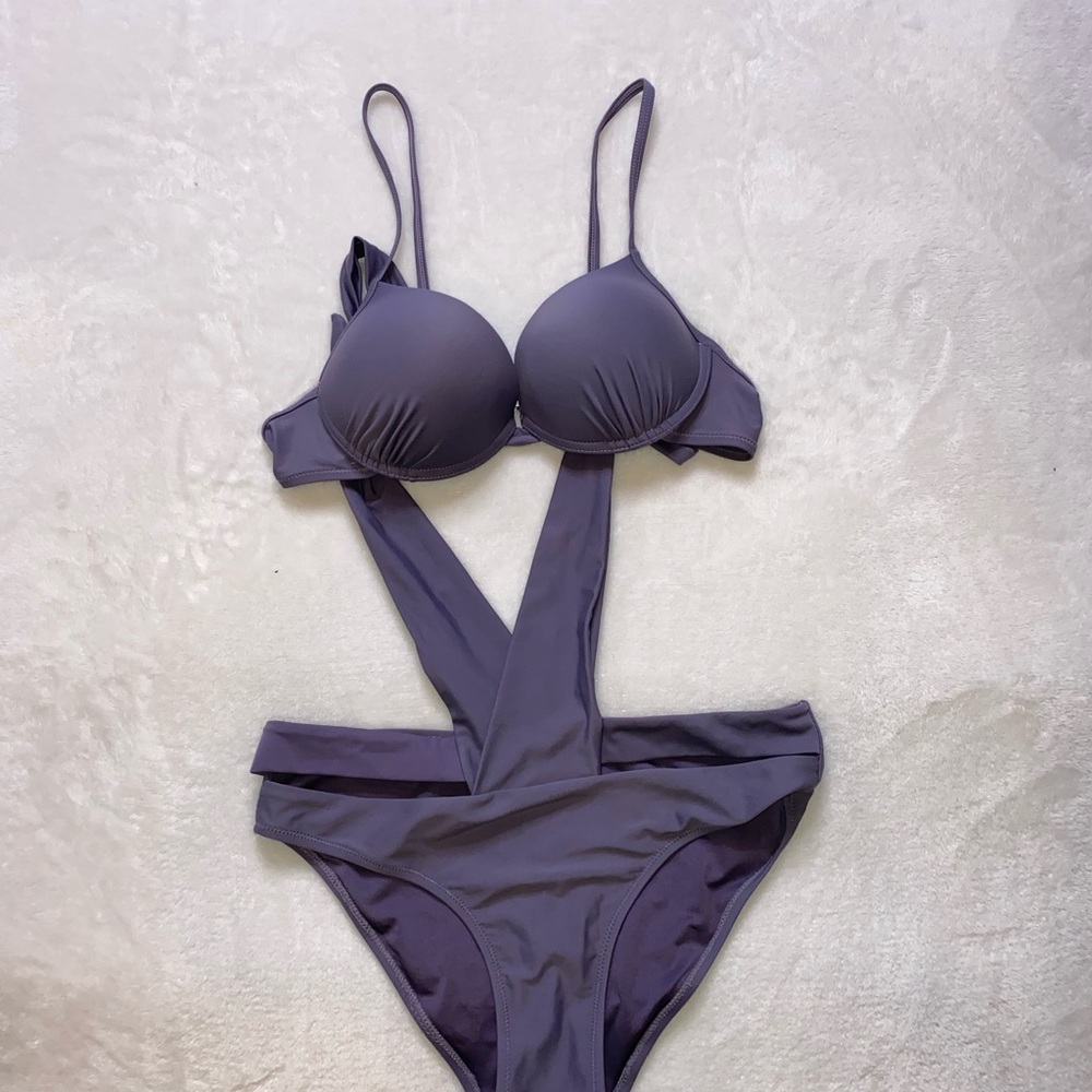 Fashion nova-  purple two piece with push-up